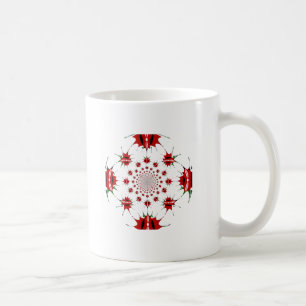Kenia National Flag Shield Kaleidoskop Muster Kaffeetasse