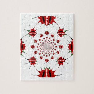 Kenia National Flag Shield Kaleidoskop Muster Puzzle