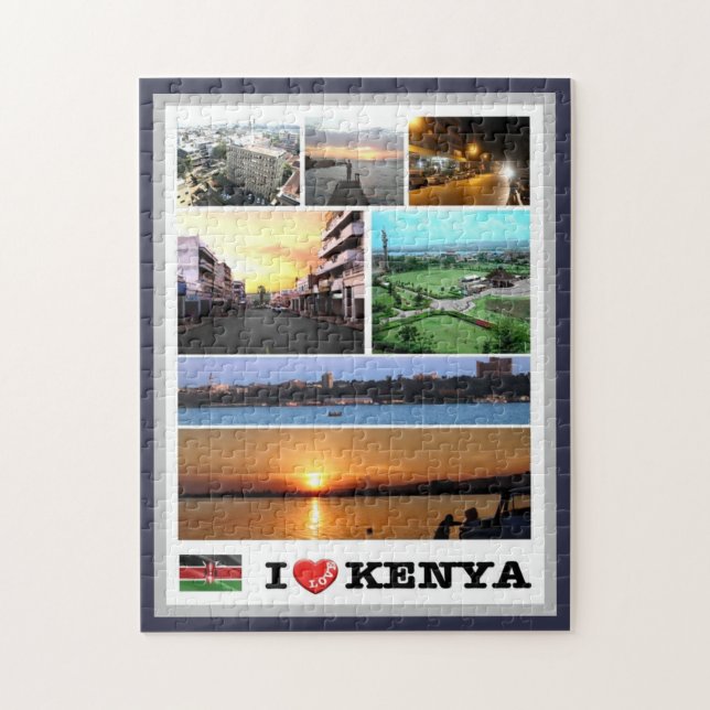 Kenia - Panorama - Puzzle (Vertikal)