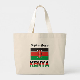 Kenia Personalisierte Kenia-Flagge Jumbo Stoffbeutel