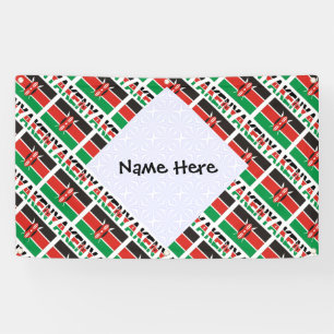 Kenia Personalisierte Kenia-Flagge Kacheln Banner