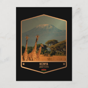 Kenia Postkarte
