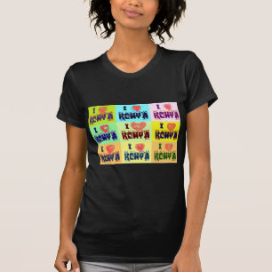 Kenia Reise Souvenir Pop Art Druck T-Shirt