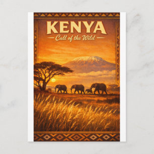 KENIA – Ruf der Wildnis Postkarte