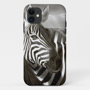 Kenia. Schwarz-Weiß von Zebra und Ebene. Case-Mate iPhone Hülle