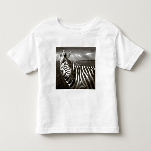 Kenia. Schwarz & Weiß von Zebra und schlicht. Kleinkind T-shirt (Vorderseite)