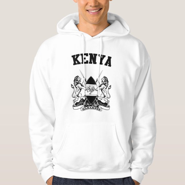 Kenia-Wappen Hoodie (Vorderseite)