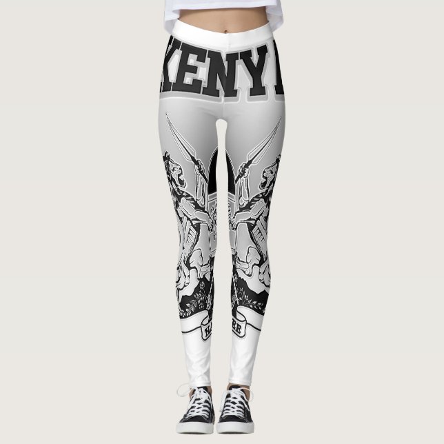 Kenia-Wappen Leggings (Vorderseite)