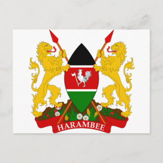 Kenia-Wappen Postkarte