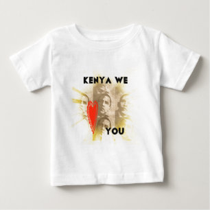 Kenia wir lieben dich baby t-shirt