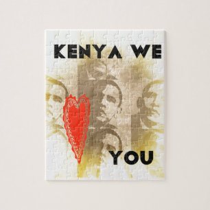 Kenia, wir lieben dich, liebenswerte Perspektive K Puzzle