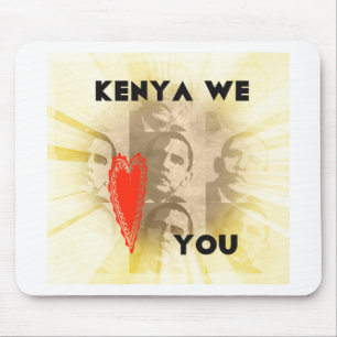 Kenia wir lieben dich liebevolle Perspektive Kunst Mousepad