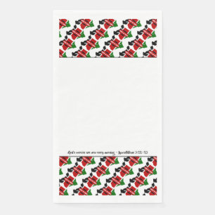 Keniaflagge mit christlichem Bibelvers Serviette
