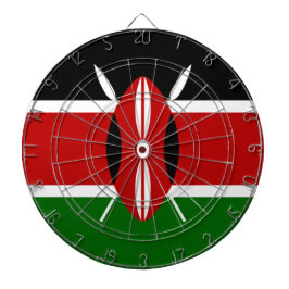 Kenianische Flagge (Kenia) Dartscheibe