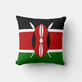 Kenianische Flagge (Kenia) Kissen