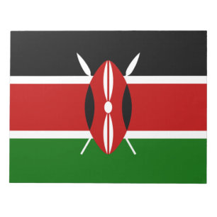 Kenianische Flagge (Kenia) Notizblock