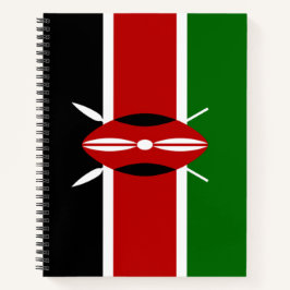 Kenianische Flagge (Kenia) Notizbuch