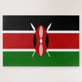 Kenianische Flagge (Kenia) Puzzle