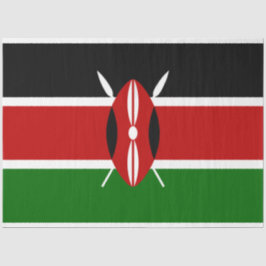 Kenianische Flagge (Kenia) Seidenpapier