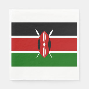 Kenianische Flagge (Kenia) Serviette