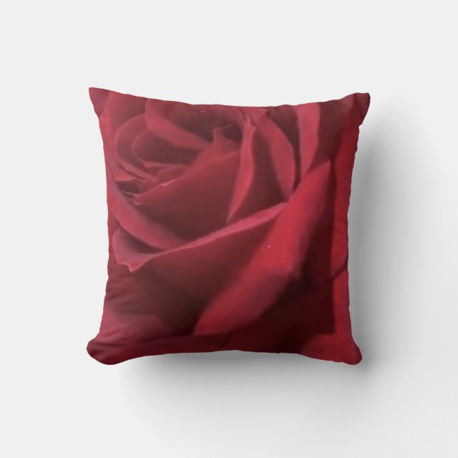 kenianische Rote Rose Kissen (Vorderseite)