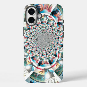 Kenianischer Teppich-Kaleidoskop-Kunstprint iPhone 16 Plus Hülle