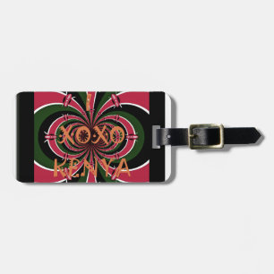 Kenianisches Reise-Geschenk – Hugs & Kisses Design Gepäckanhänger