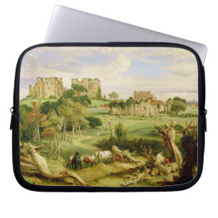 Kenilworth Schloss, Warwickshire, 1840 (Öl auf Laptopschutzhülle