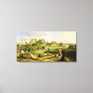 Kenilworth Schloss, Warwickshire, 1840 (Öl auf Leinwanddruck