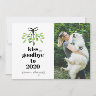 Kenioe Kiss Goodbye 2020 DoOver Funny Dog Foto Feiertagskarte