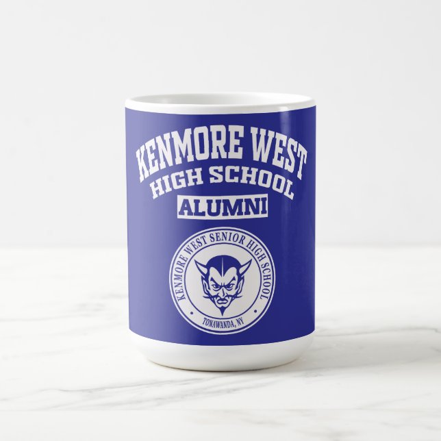 Kenmore West High School NY Alumni-Tasse Kaffeetasse (Mittel)