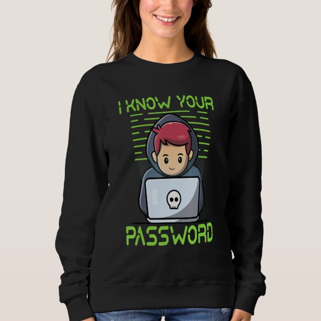 Kenne dein Kennwort Sweatshirt (Vorderseite)