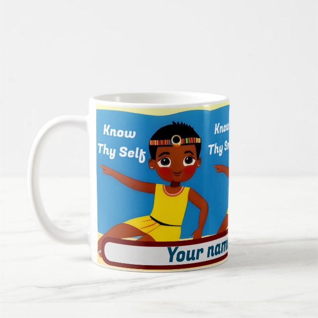 Kenne dein Selbst Kaffeetasse (Links)