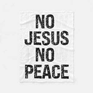 Kenne Jesus Kenne Frieden Christliche Vibes  Fleecedecke