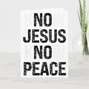 Kenne Jesus Kenne Frieden Christliche Vibes Karte