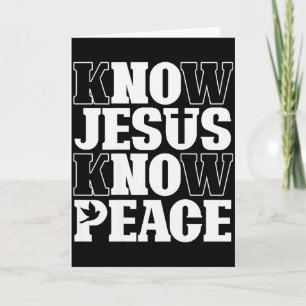 Kenne Jesus Kenne Frieden Religion Gott Kirche Chr Karte
