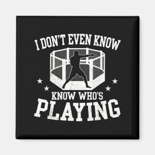 Kenne nicht einmal den Spieler Lustiger MMA-Sportf Magnet