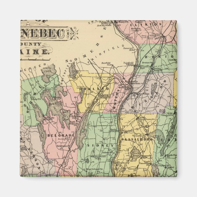 Kennebec Co., Maine Magnet (Vorne)