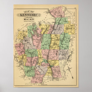 Kennebec Co, Maine Poster
