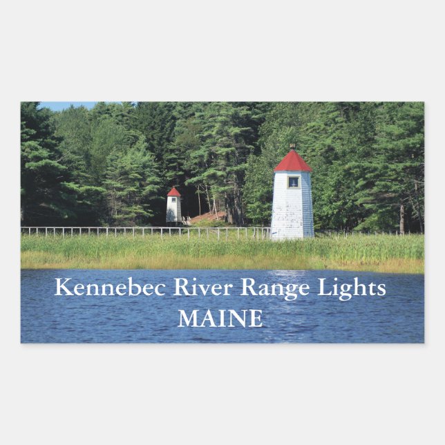 Kennebec River Range Lights, Maine Stickers (Vorderseite)