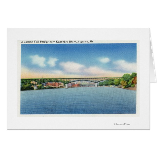 Kennebec River View of the Augusta Toll Bridge (Vorderseite (Horizontal))