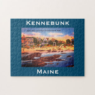 Kennebunk Beach, Maine Vintage Cottages Foto Puzzle
