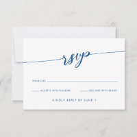 Kennebunkport Collection Moderne Navy Blue Script