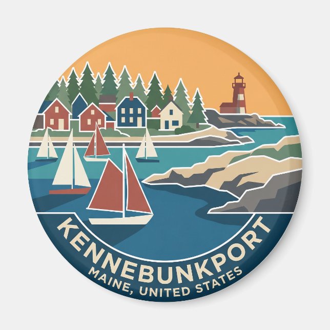 Kennebunkport Maine Magnet (Vorne)