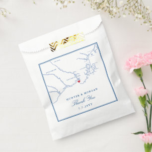 Kennebunkport Maine Map Elegant Wedding Geschenktütchen
