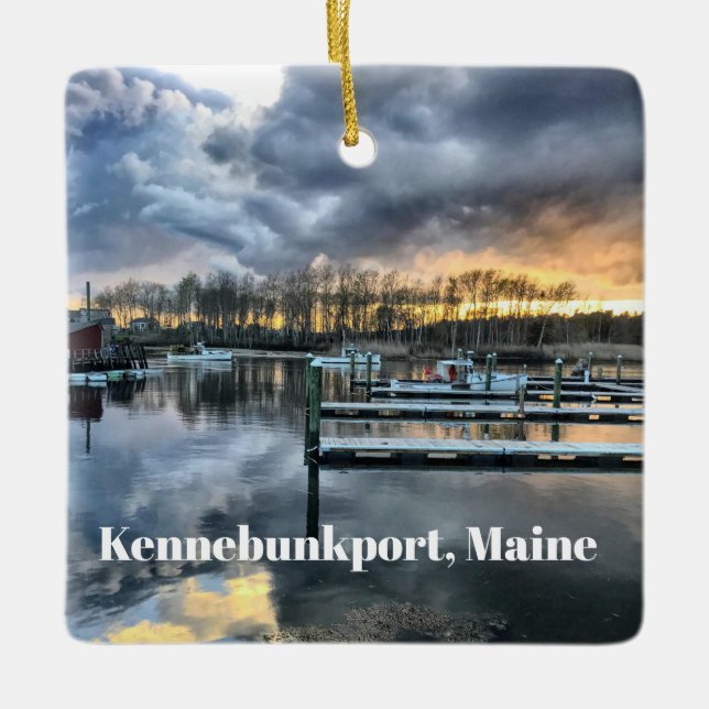 Kennebunkport, Maine River View Ornament (Vorderseite)