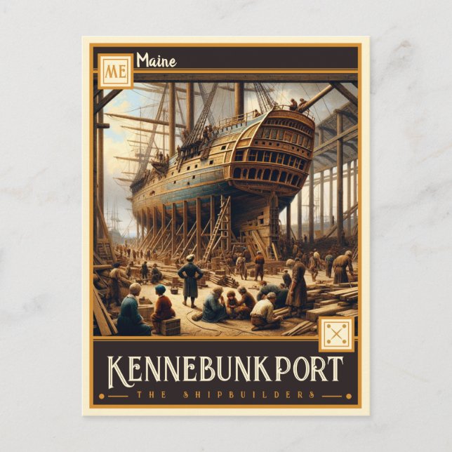 Kennebunkport, Maine | VINTAG Postkarte (Vorderseite)