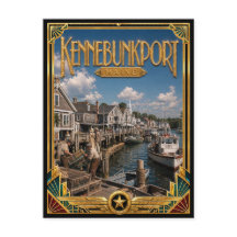 Kennebunkport Maine Vintage Art Deco Golden Age