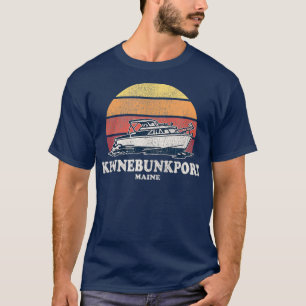 Kennebunkport ME Vintag Bootfahren 70er Retro Boat T-Shirt