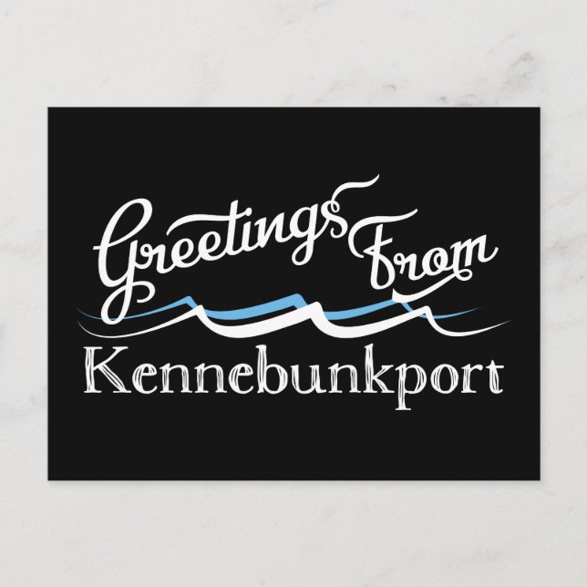 Kennebunkport Water Waves Postkarte (Vorderseite)